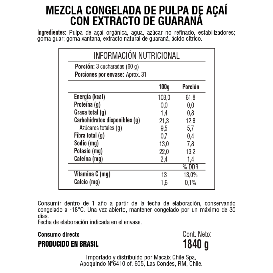 tabla nutricional caja de dos litros